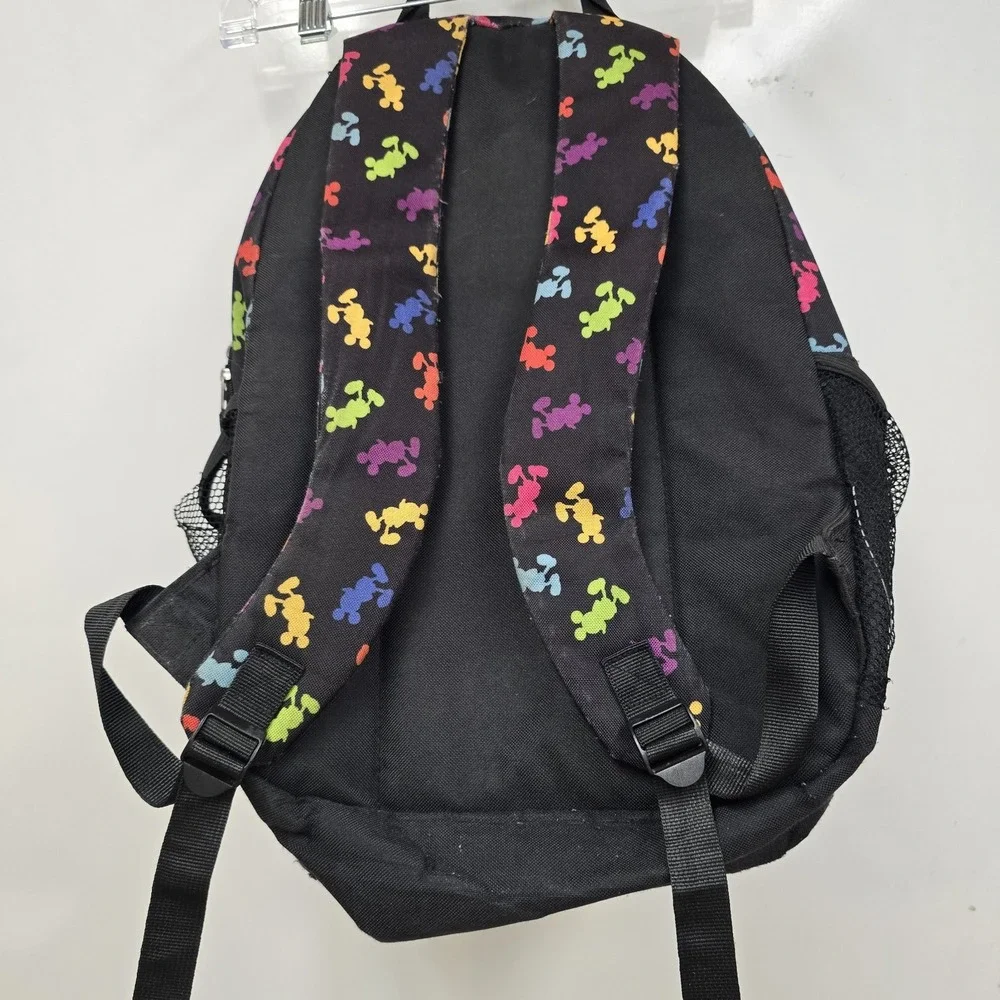 Walt Disney World Park‎ Exclusive MICKEY MOUSE Colorful Book Bag Backpack Black